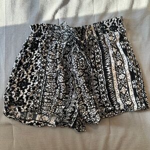 Flowy Aztec Print Shorts
